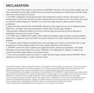 IGPSPORT HR50 Professional Digital Smart Chest Sensor Heart Rate Monitor with IPX7 Waterproof & BLE 5.0/ANT+ for Cycling Running - Product Image 6