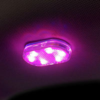 Lampe d'ambiance à LED pour l'intérieur de la voiture Capteur coloré Lampe sans fil Modification de la voiture Décoration Accessoires tactiles