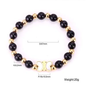 Wholesale Stainless Steel Bangle 18K Gold Plated Gold Tree Shape <b>Charm</b> Bangle - Product Image 6