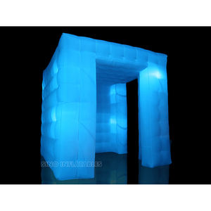 8'x8' 컬러풀 LED 인플레이터블 포토 부스 홍보용 포토 부스 제조업체 제공 - Product Image 1