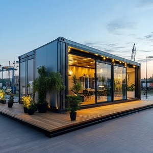 Villa Contenedor Prefabricada de Lujo Moderna de 40 pies con Ventanas de Cristal Completas, Casa Modular, Hotel Boutique, Resort Vacacional, Vivienda Familiar, Calefacción, 5 Años de Garantía - Product Image 3