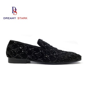 Nouvelle Collection Automne/Hiver – Mocassins en Cuir Véritable Faits Main avec Tige en Tissu, Logo Personnalisé, Chaussures de Mariage Légères pour Hommes, Chaussures Habillées à Enfiler - Product Image 3