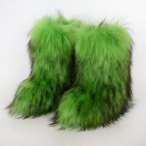 Botas de Nieve de Plataforma con Diseño de Peluche Suave y Antideslizantes para Mujer, Botas de Piel Sintética con Peluche para Fiestas - Product Image 4