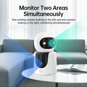 كاميرا مراقبة داخلية IP بدقة 6 ميجابكسل وعدسة مزدوجة مع رؤية ليلية ملونة وواي فاي، تقدم خدمات HiEasy لبطاقة الذاكرة والتخزين السحابي - Product Image 4