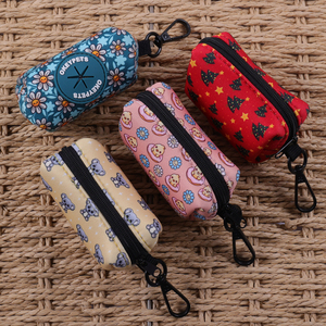 Okeyevcil Poop çanta tutucu ile yeni tasarım açık Polyester Pet eğitim omuz Poo çanta dağıtıcı köpek tasma evcil hayvan malzemeleri - Product Image 1