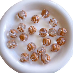 New Transparent Color Hand-painted Beads DIY Mobile <b>Phone</b> Chain Beaded Cute Summer <b>Small</b> Fresh Acrylic Beads - Product Image 4