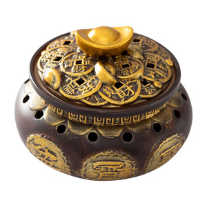 Quemador de incienso a precio de fábrica Jin Yuanbao Budista Hall Temple Law Society Suministros de sacrificio Feng Shui Accesorios - Product Image 6