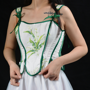 Corset Bustier Renaissance U Back à Col Carré et Lacets pour Femme, Top Sculptant Effet Amincissant - Product Image 5