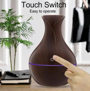 휴대용 130ml USB 전기 아로마 에센셜 오일 디퓨저 초음파 가습기 우드 그레인 LED 조명 미니 아로마 가정용 - Product Image 2