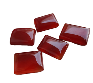 Ónix Rojo Natural en Forma Rectangular de 12x16 mm, Cabujón de Piedra Preciosa con Reverso Plano, Adecuado para Anillos, Collares, Fabricación de Joyas, Pulseras - Product Image 6
