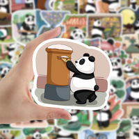 50 autocollants imperméables en cuivre Panda Life pour la décoration et les agendas DIY
