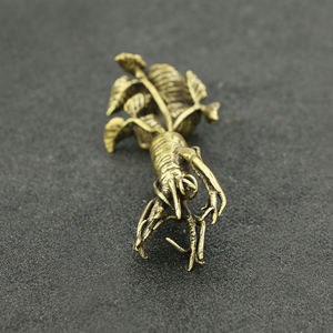 Suministro directo de fábrica <span class=keywords><strong>CA</strong></span> 613, artesanía antigua de latón, adornos de deseos de ginseng salvaje, novedad - Product Image 6