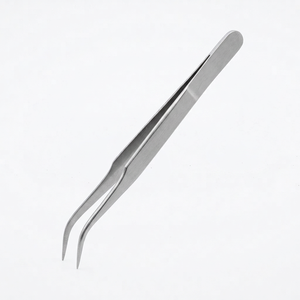 Pince à épiler de précision LUXURO 175 mm en acier inoxydable standard pour la pose de bijoux, perles, pierres précieuses, outil de montre GS1508 - Product Image 1