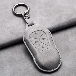 Étui de protection pour clé de voiture Leatr pour Xiaopeng Xpeng P5 P7 <span class=keywords><strong>G3</strong></span> G6 G9 G3i <span class=keywords><strong>2021</strong></span> 2022, porte-clés et accessoires - Product Image 5