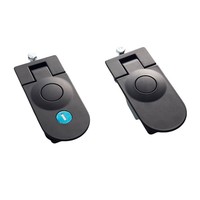 Serrure de compression industrielle réglable en alliage de zinc poli avec rotation à 180°, installation facile pour boîtes à outils de camions et de camping-cars