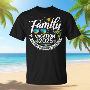 T-shirt de vacances en famille 2025, t-shirt assorti pour les voyages en famille, été - Product Image 3