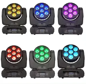 HR LED Sharpy Beam Moving Head 7X12W 4In1 RGBW Lyre Spot Projector Mobile Stage Effect Light For Dance Floor DJ Bar Disco Party