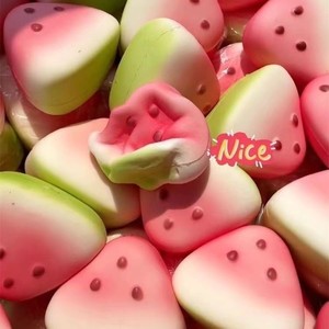 Botu Watermelon Stress Ball - Squishy Toys for Adults Kids, Slow Rising Squeeze Toy, Anti-Anxiety <b>Fidget</b> Sensory Toys - Product Image 4