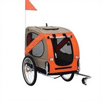 Remorque de vélo pour animaux de compagnie 40 kg, pliable, pour chiens et chats, pour les sorties en plein air