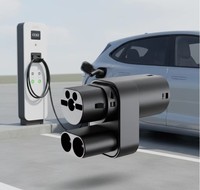 Adaptateur de charge CCS2 vers Type2 DC 200 ampères CCS Combo 2 Adaptateur de charge pour véhicule électrique Compatible avec Tesla Model S/X