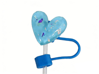 Couvre-pailles en silicone, design mignon de dessin animé, bouchons anti-poussière réutilisables pour pailles de 10 mm, gobelets Stanley et bouteilles d'eau