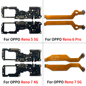 휴대 전화 충전기 포트 커넥터 플렉스 케이블 오포 리노 3 프로 5 6 프로 7 8 5G 4G 충전 도크 용 휴대 전화 - Product Image 4