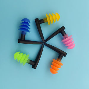 उच्च ग्रेड सिलिकॉन तैराकी नाक क्लिप और इयरप्लग के साथ इयरप्लग - Product Image 5