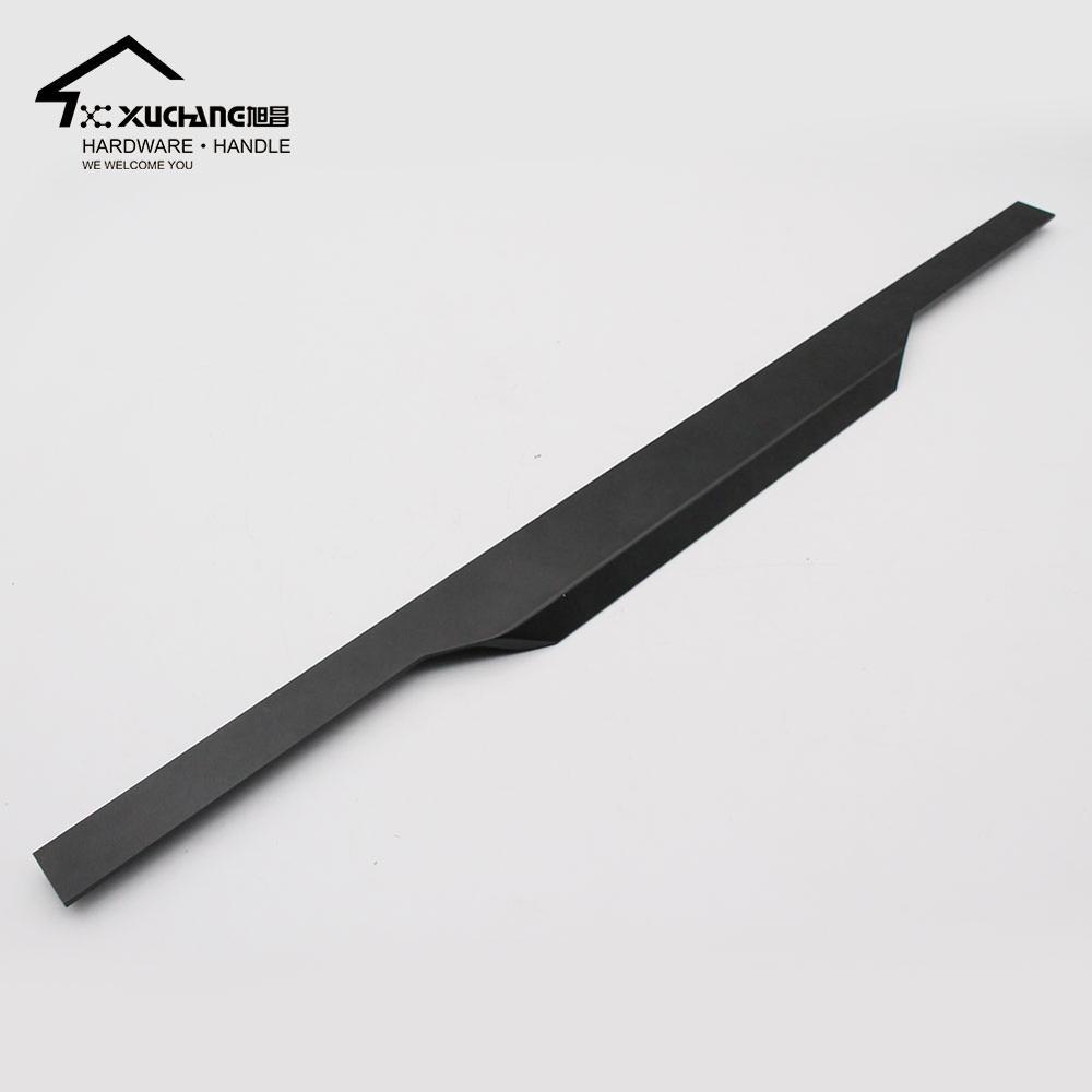 300Mm de la Gabinete de aluminio mango largo de muebles de Hardware de la puerta del armario del cajón integrado Stealth manija