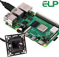 Módulo de Cámara USB ELP de 1 Megapíxel Super Mini 720p Gran Angular con Lente M7 de 120 Grados, Placa de Cámara Web Digital HD Integrada para PC PI