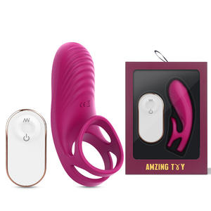 Vibrador Clitoriano Femenino de Doble Anillo con Control Remoto, Lubricante Incluido, Huevo Vibrador Compartible - Product Image 1