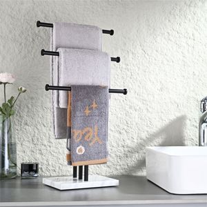 Support de rangement de cuisine multicouche en acier inoxydable 304 épaissi comptoir sur pied et porte-serviettes suspendu pour salle de bain - Product Image 3
