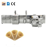 Machine automatique de fabrication de cornets et de biscuits en sucre de haute qualité, vente en gros, état neuf