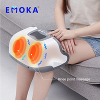 Электрический беспроводной массажер для колен Emoka Xiamen Factory с глубоким прогревом, воздушной компрессией и вибрацией для облегчения артрита, CE/ROHS