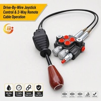 Vanne de commande directionnelle monobloc Junbao série P40 40L-Min à commande électrique bidirectionnelle avec câble de commande à distance pour tracteur et chargeur