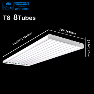 Tubo UVC de <span class=keywords><strong>4</strong></span> pies T5 <span class=keywords><strong>T8</strong></span> <span class=keywords><strong>4</strong></span> a 8 lámparas, modelo fluorescénico, accesorio de luz LED lineal, bahía alta, Utilidad de almacén - Product Image 5