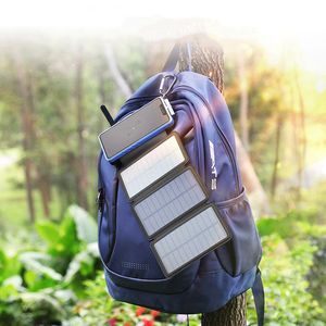 ธนาคารพลังงานแสงอาทิตย์พับได้20000มิลลิแอมป์ต่อชั่วโมงชาร์จพลังงานแสงอาทิตย์แบบพกพาชาร์จไฟธนาคารแผงเซลล์แสงอาทิตย์แบบพับได้ไร้สายพร้อมไฟ LED - Product Image 4