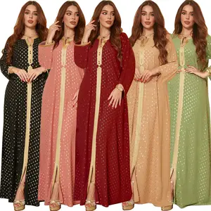 Four Seasons Universal Robe Fashion Lace Europe, America, Southeast Asia, Middle East Gold Plated Dress for Women