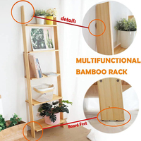 Étagère de rangement moderne mobile à 5 niveaux pour plantes de livres, maison, salon, salle de bains, échelle, étagère