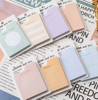 Bloc-notes autocollant format mini, 60 feuilles, liste de contrôle quotidienne et hebdomadaire, liste de contrôle et bloc-notes vierges pour mémos
