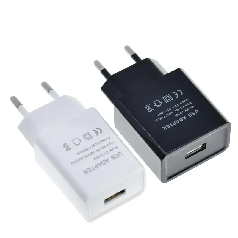 EU Stecker 5 V 2 A Einzel-USB Universal-Handyladegerät Reisen-Ladegerät Adapter Stecker-Ladegerät CY-0520