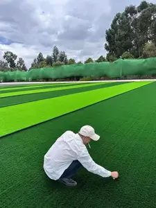 Factory Direct Quality Anti-Uv Synthetic Soccer Turf Grass Non Infill Football Artificial Grass For Sports Flooring