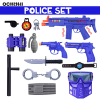 Mini arme de police en plastique, simulation, kit de pistolet électrique pour enfants, vente en gros