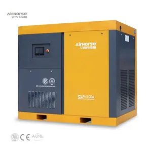 Compressor de ar industrial de alto desempenho, 45KW, 8Bar, 10Bar, dois estágios, 10 bar, 2 estágios, tipo parafuso rotativo, máquina de compressor de ar