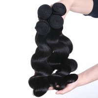 Cheveux humains 100 % naturels, qualité 10A, prix de gros, mèches épaisses