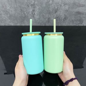 Lot de 25 gobelets en acier inoxydable plaqué or de 16 oz avec logo personnalisé et pailles en plastique transparentes pour gravure laser - Product Image 4