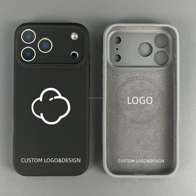 Silicone Mobile Phone Cases for iphone 16 Pro 17 Smooth Silicone case Skin Feel Frosted Magnetic Custom Mobile case for IPhone17