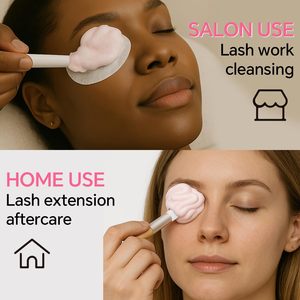 Whipped Lash Sữa rửa mặt Kem dầu gội không mùi bọt | 100ml Hồng mở rộng lông mi làm sạch tắm Kit | biểu tượng tùy chỉnh nhãn hiệu riêng - Product Image 5