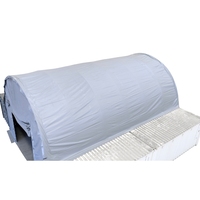 Abri de stockage imperméable en tente avec toit en PVC et structure en acier pour conteneurs maritimes de 20 et 40 pieds