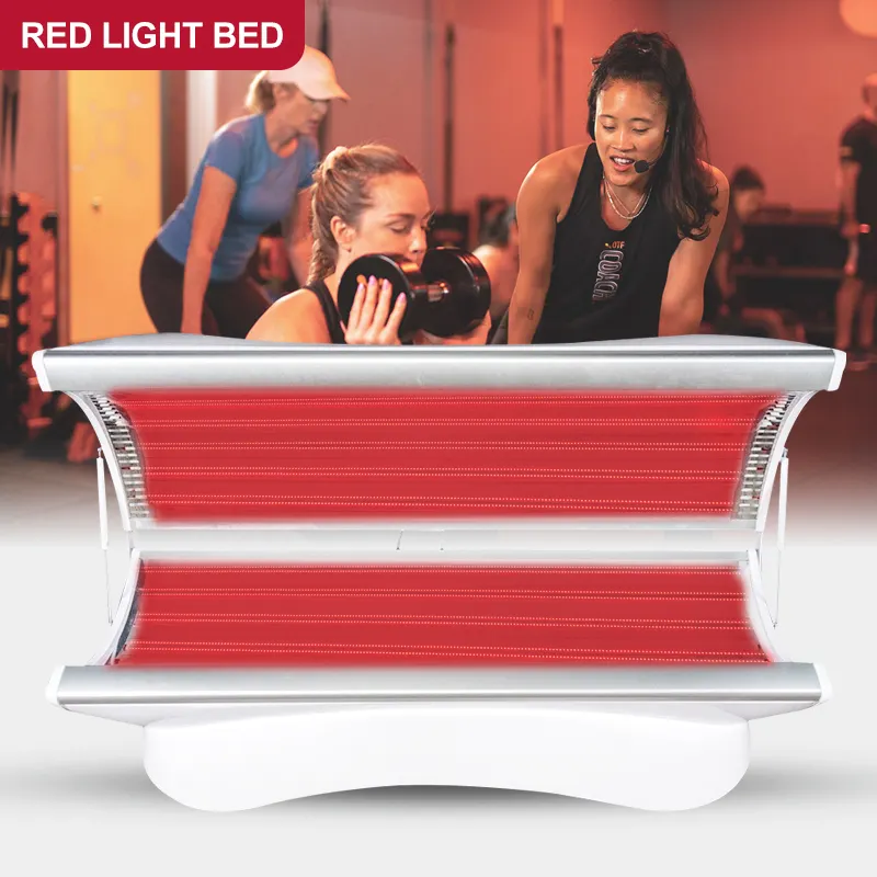 Gran oferta, dispositivo de terapia de cama de luz roja infrarroja de alta potencia, camas de terapia de luz Led, cama de terapia de luz roja de cuerpo completo