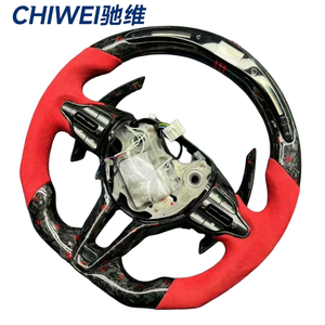 Accesorios interiores de coche volante LED de calefacció<span class=keywords><strong>n</strong></span> de fibra de carbono forjado personalizado para Hyundai Elantra <span class=keywords><strong>N</strong></span> I30N I20N <span class=keywords><strong>2019</strong></span>-2025 - Product Image 3